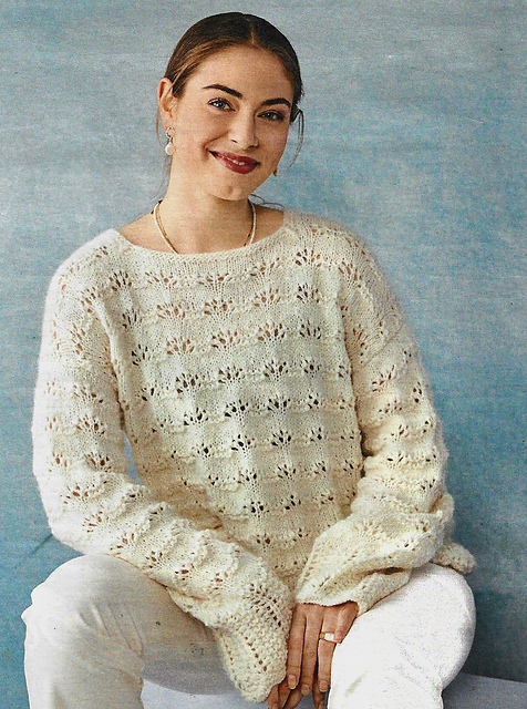# 04 Pull motif ondulé en nature
