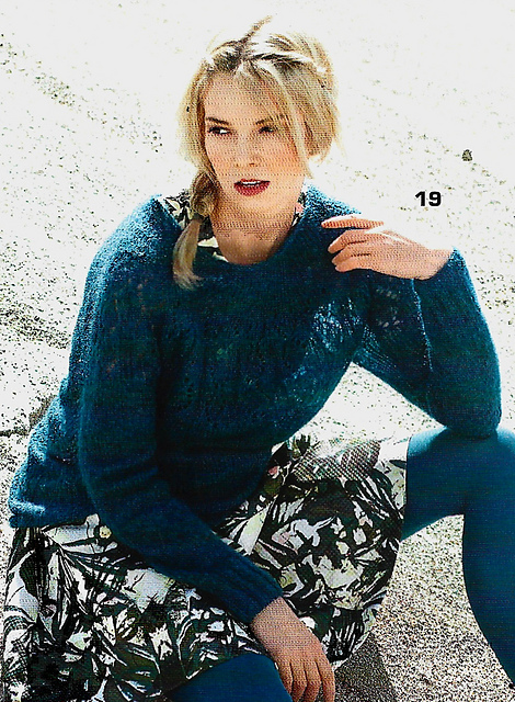 # 19 Pull mohair vert émeraude