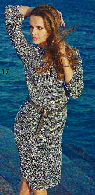 # 17 Robe avec volant motif ajouré