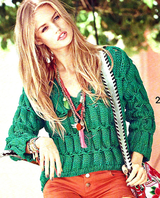 # 20 Pull motif torsadé