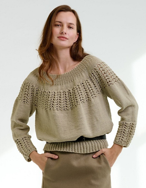 Top-Down Sweater knit in the Round