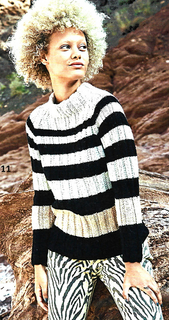 # 11 Pull raglan à rayures