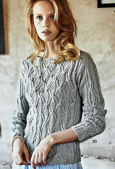 # 30 Pull couleur grège
