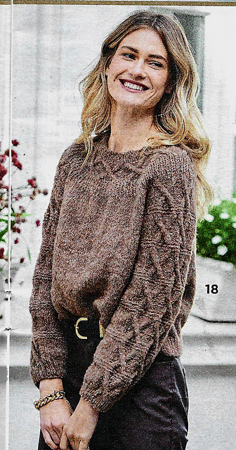 # 18 Pull torsades et empiècement rond