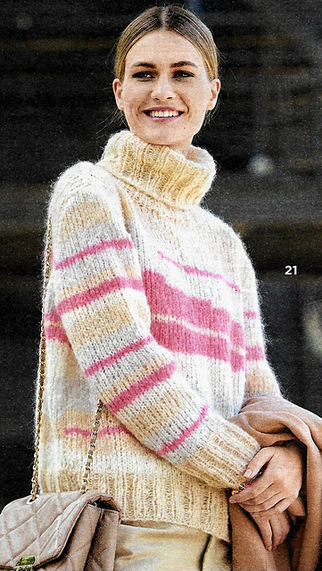 # 21 Pull motif incrusté