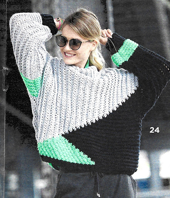# 24 Pull motif graphique