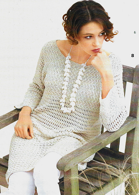 # 08 Long Sweater in Pattern Mix