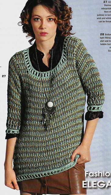 # 27 Textured Crochet Sweater