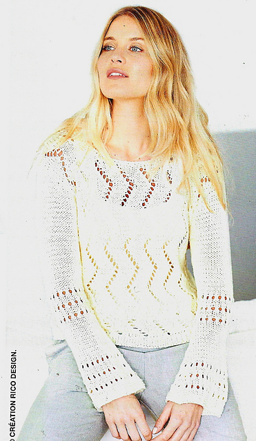 Lochmuster Pullover