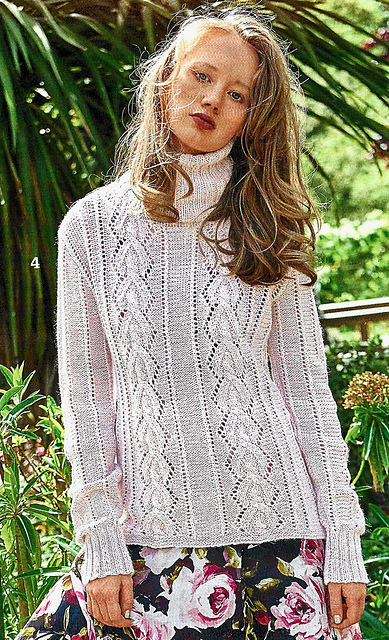 # 04 Pull motif torsadé ajouré