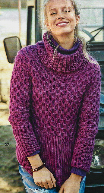 # 22 Pull motif alvéoles
