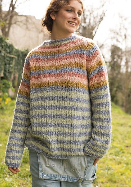 Multicolor Striped Sweater