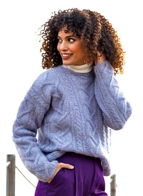 Lightweight Cable Sweater
