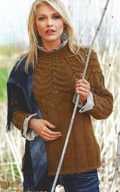 # 03 Round Yoked Ochre Sweater