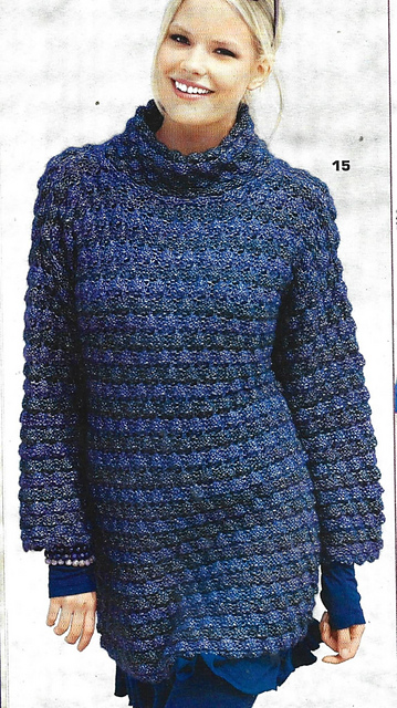 # 15 Sweater in Bobble Pattern