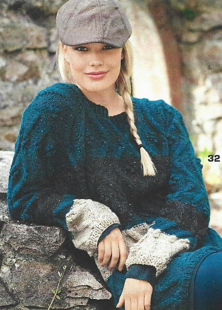 # 32 Cable and Bobble Pullover