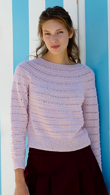 Ravelry: Yoke Sweater Knit in the Round pattern by Fil Katia