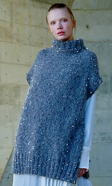 Long Sequin Vest