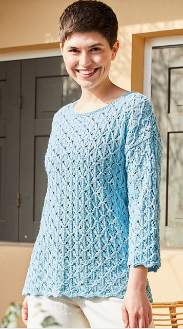 04 Filigraner Pullover mit Ajourmuster