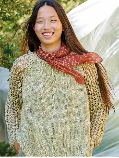 Lace Sleeve Sweater