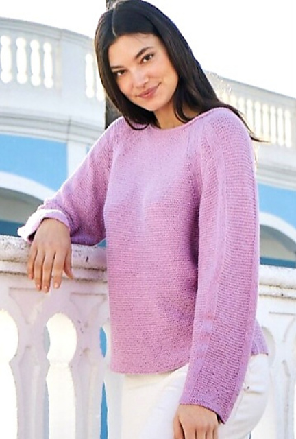 01 Fliederfarbener Raglanpullover