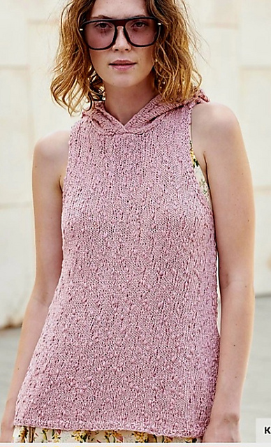 Sleeveless Hooded Oversized Top