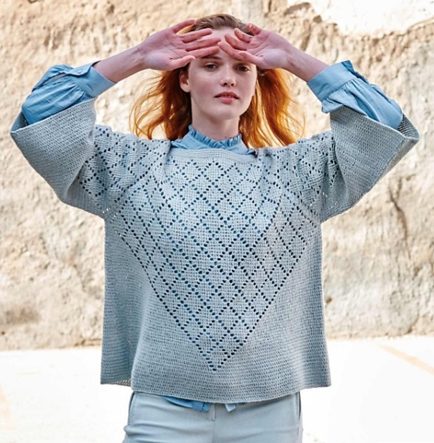 Top-Down Crochet Sweater