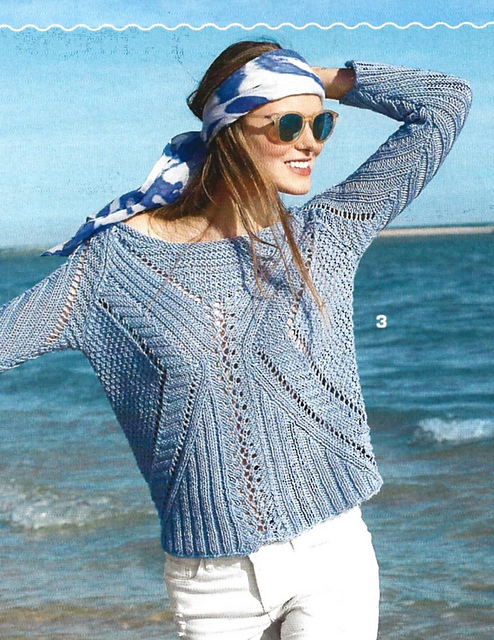 # 03 Pull structuré bleu clair