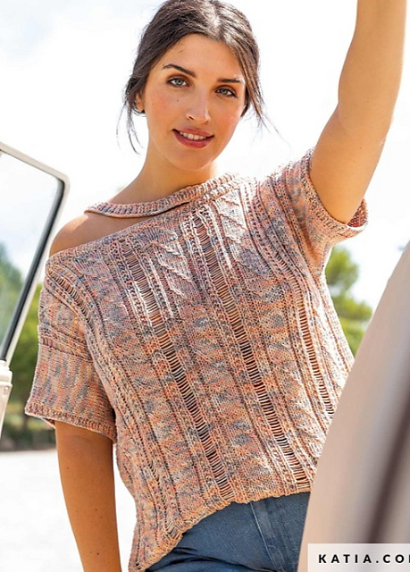 Original Neckline Plus-Size Top