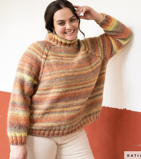 Top Down Plus Sweater