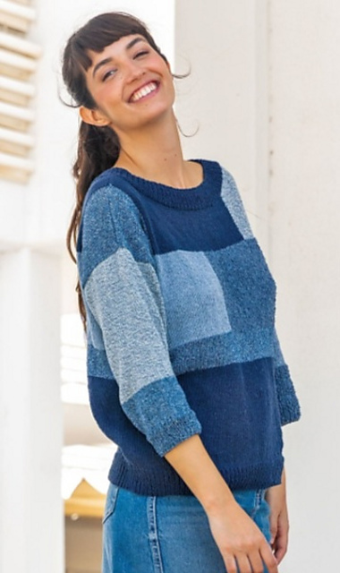 Patchwork-Style Sweater