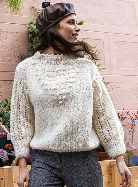 Lace Motif Sweater