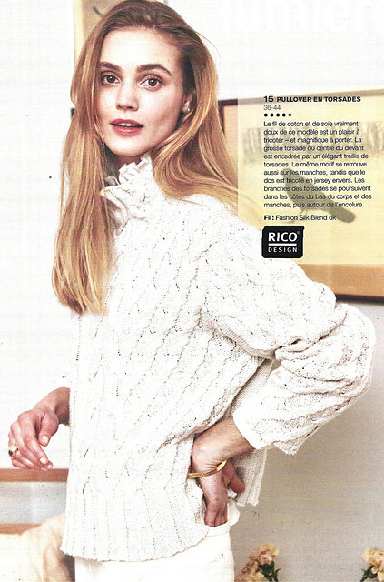 # 15 Pullover en torsades
