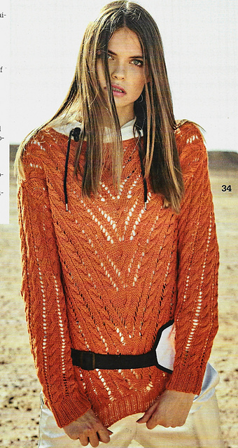# 34 Pull motif torsadé