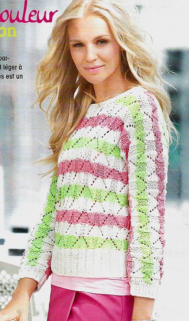 # 05 Pull à rayures