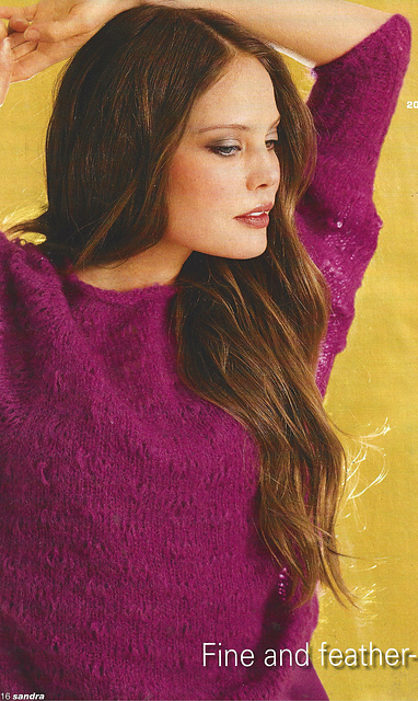 # 20 Mohair Sweater with Batwing Sleeves