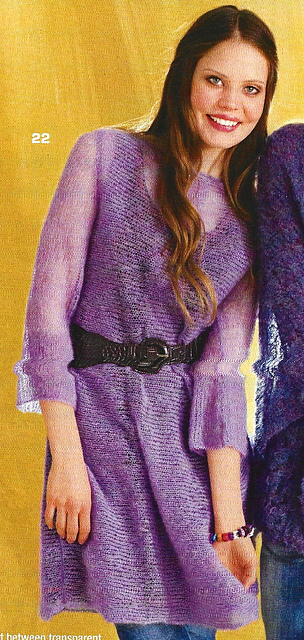 # 22 Lilac A-line Mohair Dress