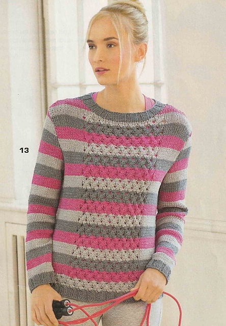 # 13 Pull rayé
