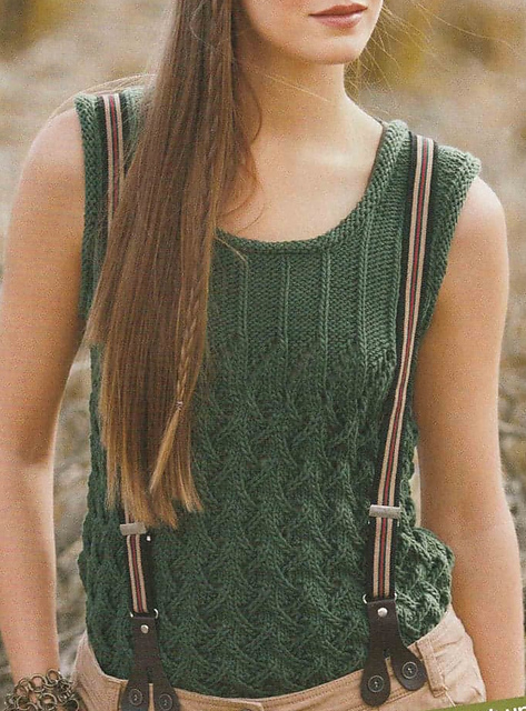 # 27 Top en vert olive