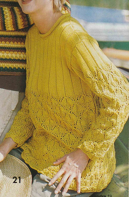 # 21 Pull au point fantaisie