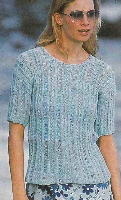 # 01 Pull en mailles filées