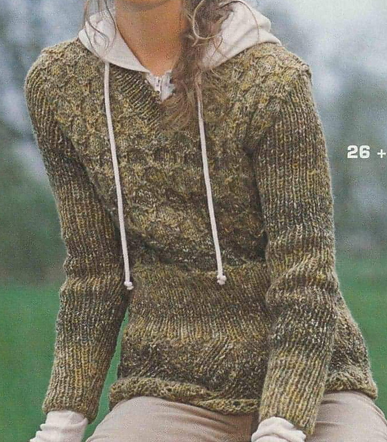 # 26 Lady's Sweater in Shades of Brown