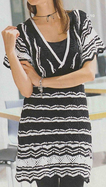 # 10 Black-White Mini-Dress