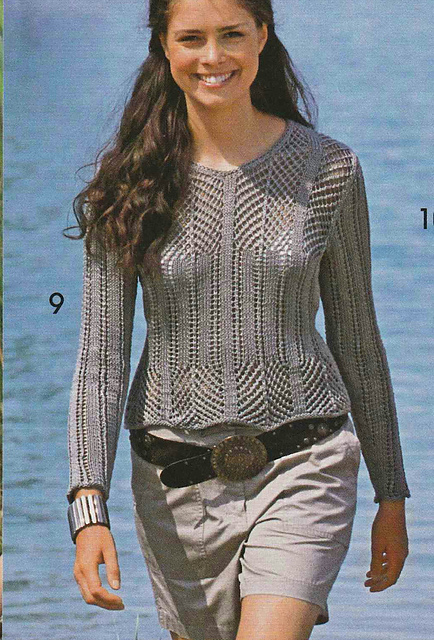 # 09 Eyelet Pattern Pullover