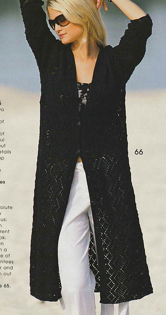 # 66 Black Lace Coat