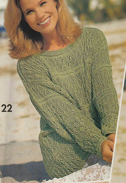 # 22 Lime Green Patterned Sweater