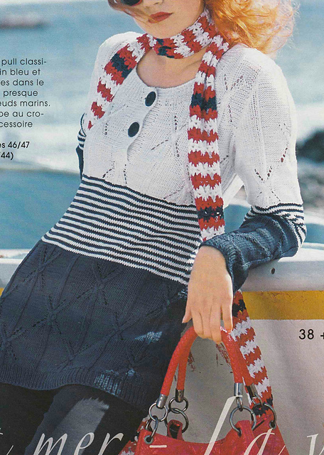# 38 Pull long en style marin