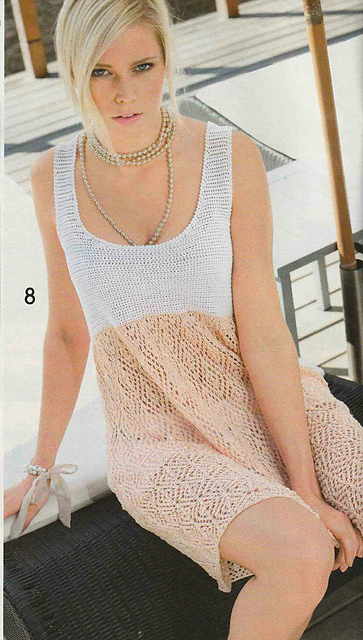 # 08 Robe à bretelles, haut au crochet