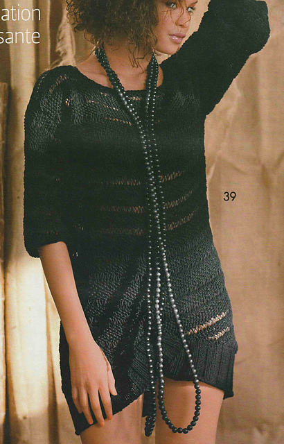 # 39 Pull long avec large bordure