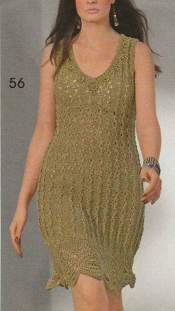 # 56 Minirobe en vert olive